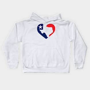 Texas Love Heart Kids Hoodie